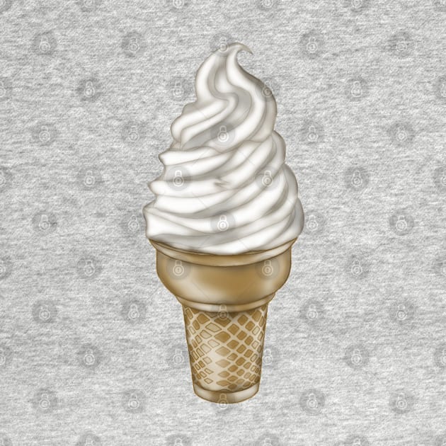Vanilla Soft Serve Ice Cream Cone by HB Loves Crafts